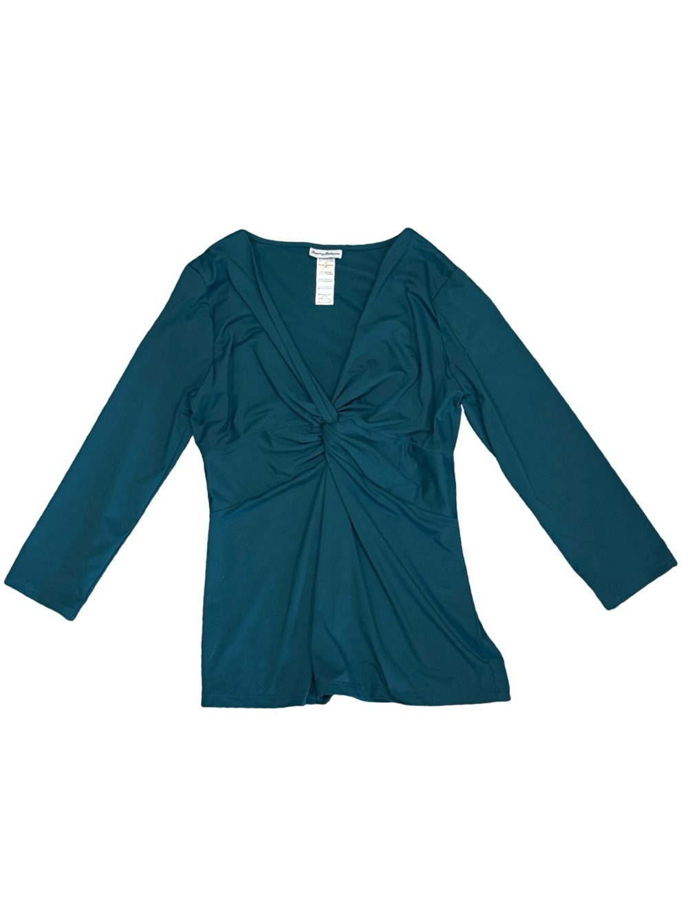 🫐 Tommy Bahama Teal‎ Twist-Front Top 🫐